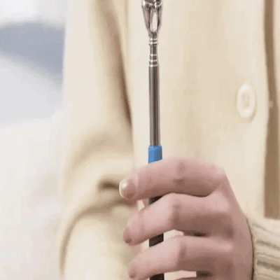 Gratte-dos télescopiques en acier inoxydable portable et extensible