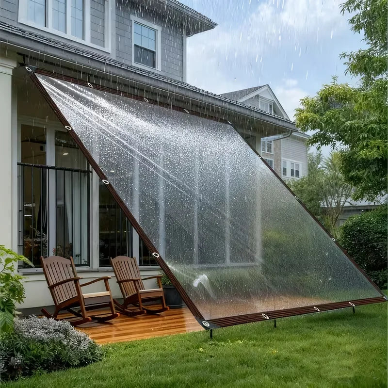 Bâche Transparente Imperméable avec Œillets