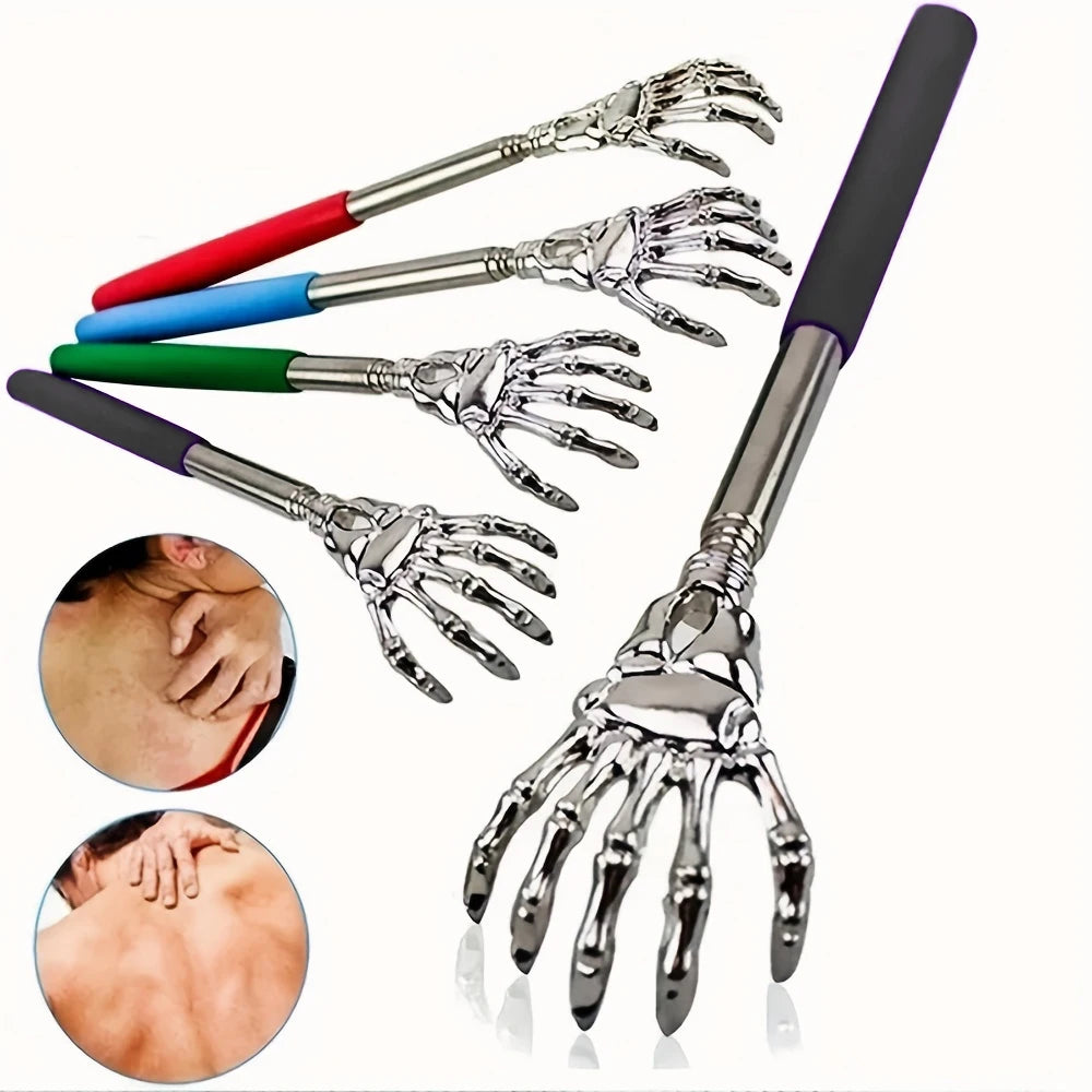 Gratte-dos télescopiques en acier inoxydable portable et extensible
