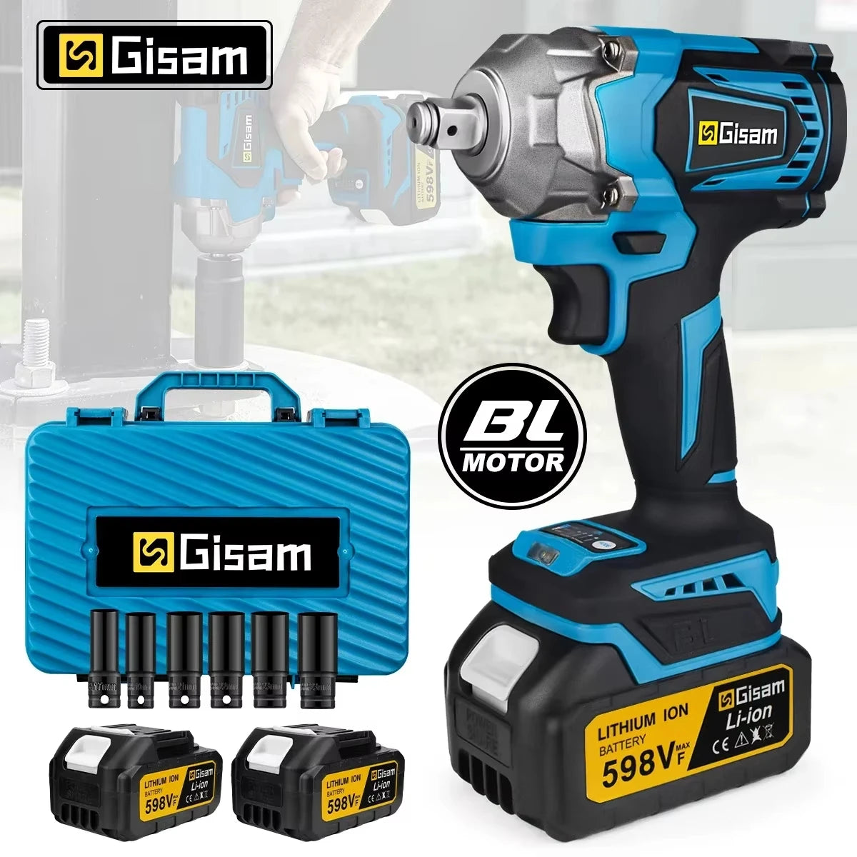 Clé à Chocs Sans Fil Brushless 1200 Nm (Compatible Makita 18V)
