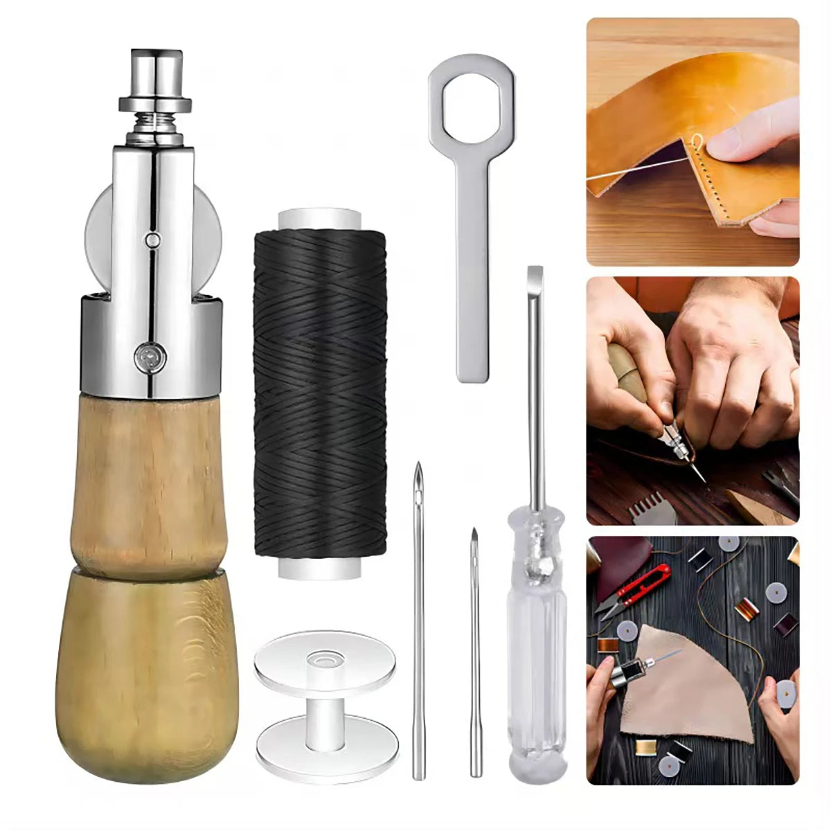 Kit d'Outils de Couture pour Cuir