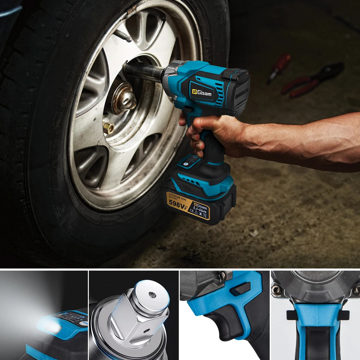 Clé à Chocs Sans Fil Brushless 1200 Nm (Compatible Makita 18V)