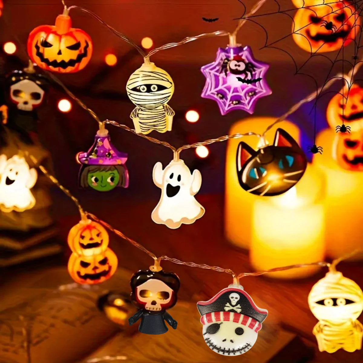 Guirlande Lumineuse LED Halloween à Piles