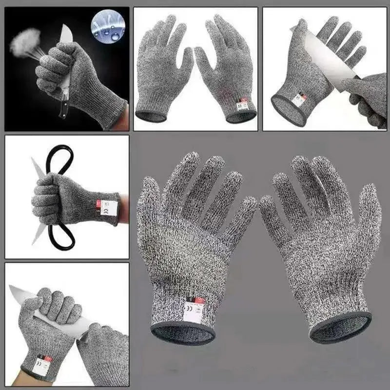 Gants Anti-Coupure HPPE Niveau 5 Haute Protection