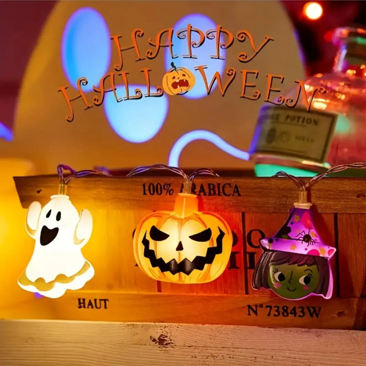 Guirlande Lumineuse LED Halloween à Piles
